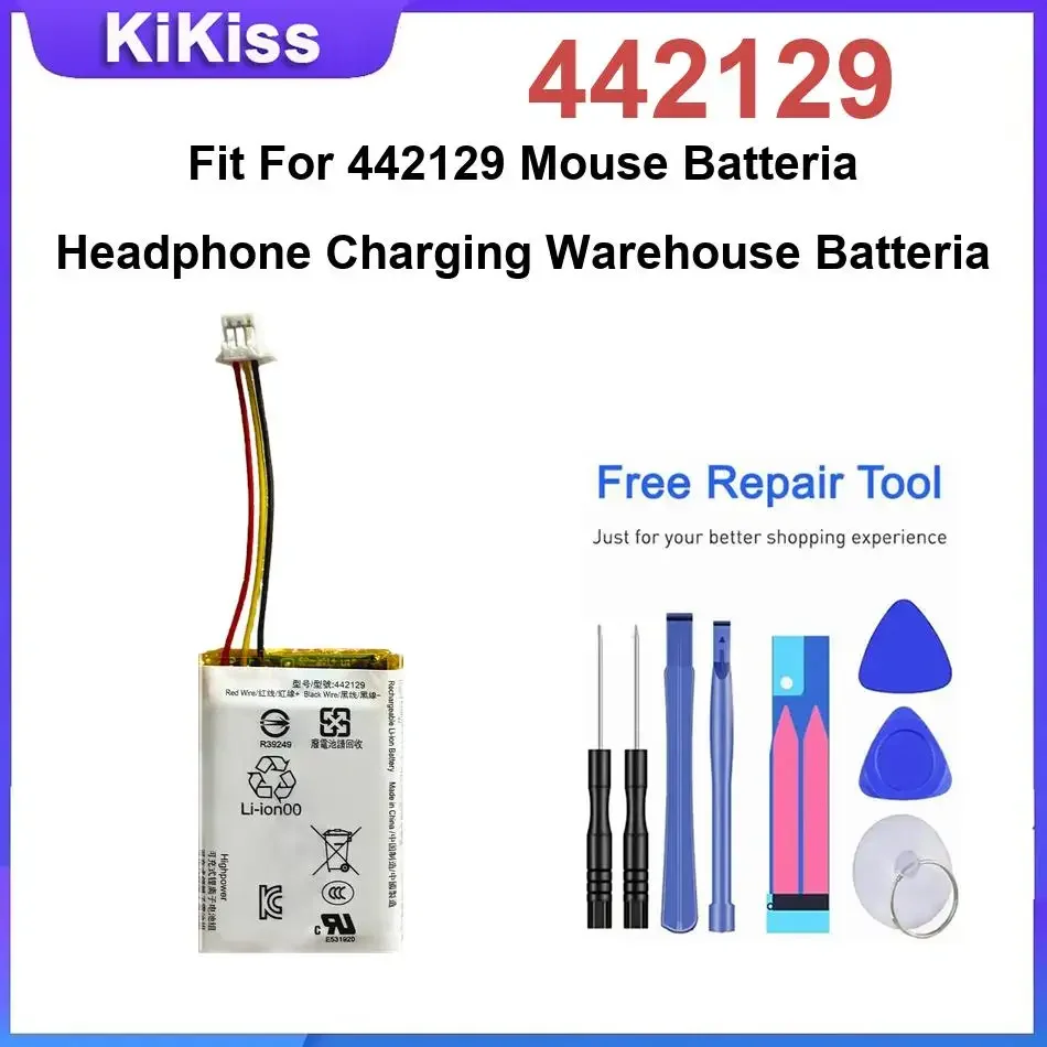 Battery Fit For 442129 Mouse Batteria Headphone Charging Warehouse Batteria Driving Recorder,442129 High-Durability Batteries