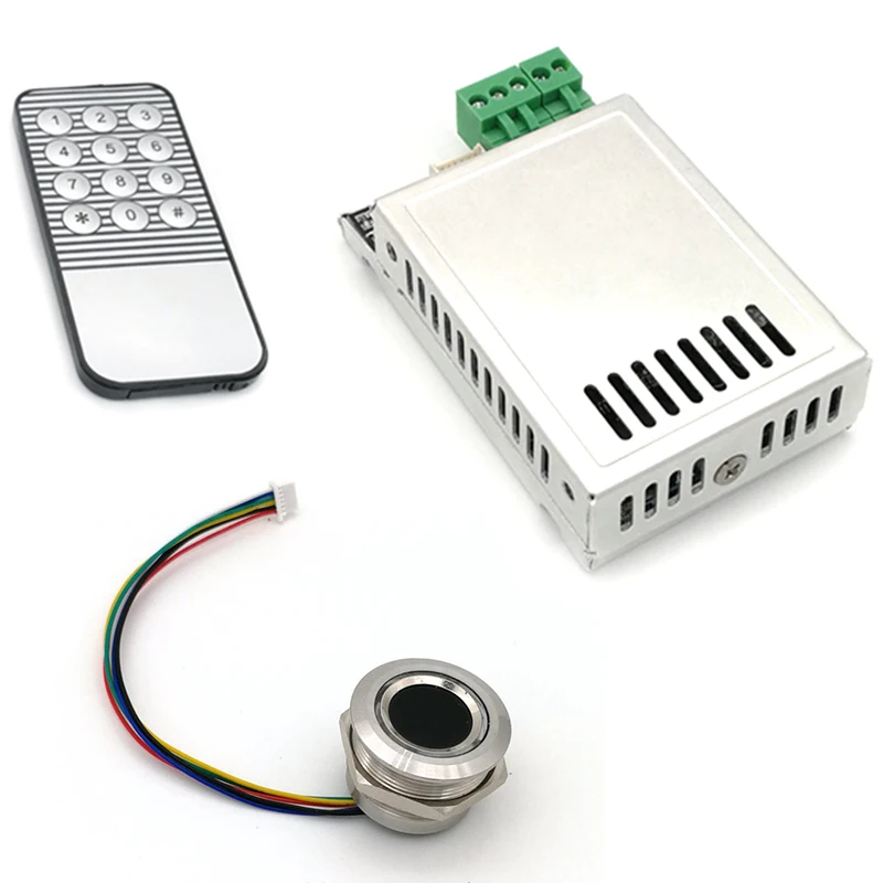 

Hot-K216 Fingerprint Control Board+R503 Fingerprint Module Two-Color Ring Indicator Light Access Control