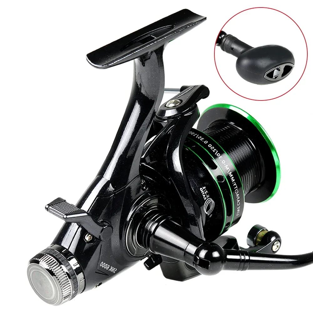 Fishing Spinning Reel Max Drag 20KG SNK 3000 4000 5000 6000 Metal Spool Carp Fishing Feeder Saltwater Freshwater Pesca