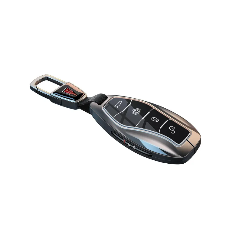 

Premium Zinc Alloy Key Cover Case for Hongqi H5/HS5/HS3/H9/H6/HQ9 (2025) - Protective Key Fob Shell Keychain