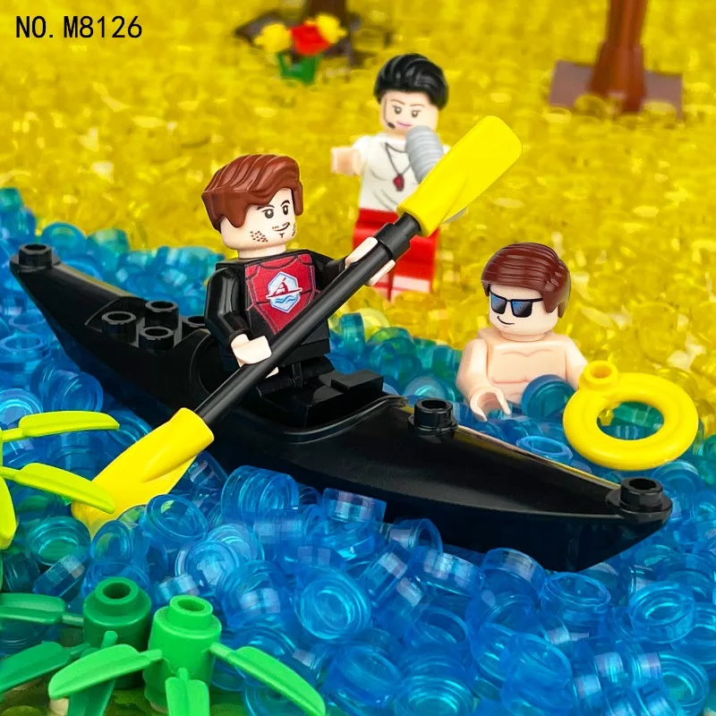 M8126 Strandpuppen, zusammengebautes Kinderspielzeug für Tourismus, Freizeit und Urlaub, humanoide Puppen, Lernspielzeug, Geburtstagsgeschenke. – Detail 3