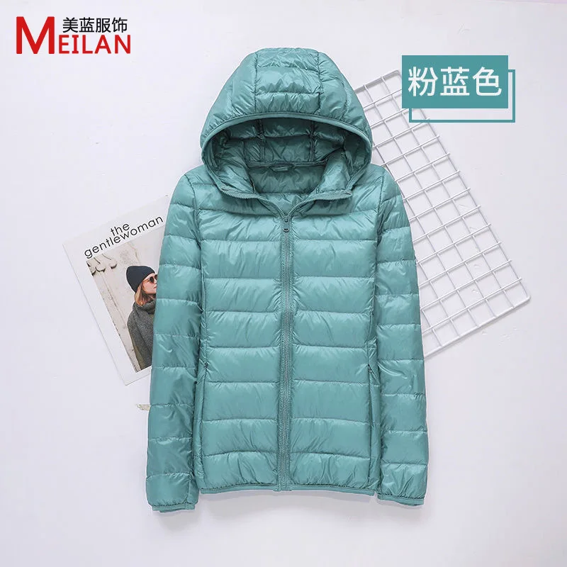 Down Jacket Women's 2026 New Short Light and Thick Warm Slim Korean Version White Duck Down Fashion Jacket Wholesale