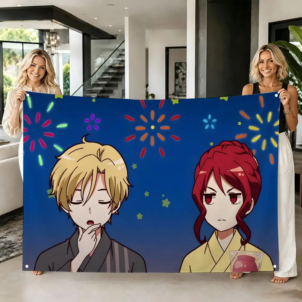 Comedy Anime R-Romantic Killer Flags Tapestry Creative Pattern Photo Living Room Wall Art Party Outdoor Decor