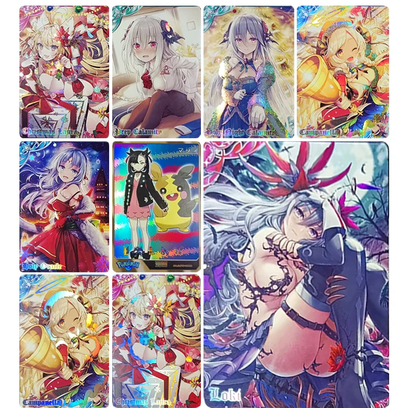 

Персонажи историй богини японского аниме Yae Miko, флэш-карты «сделай сам», коллекционные карты, подарок на Рождество, день рождения, детские игрушки