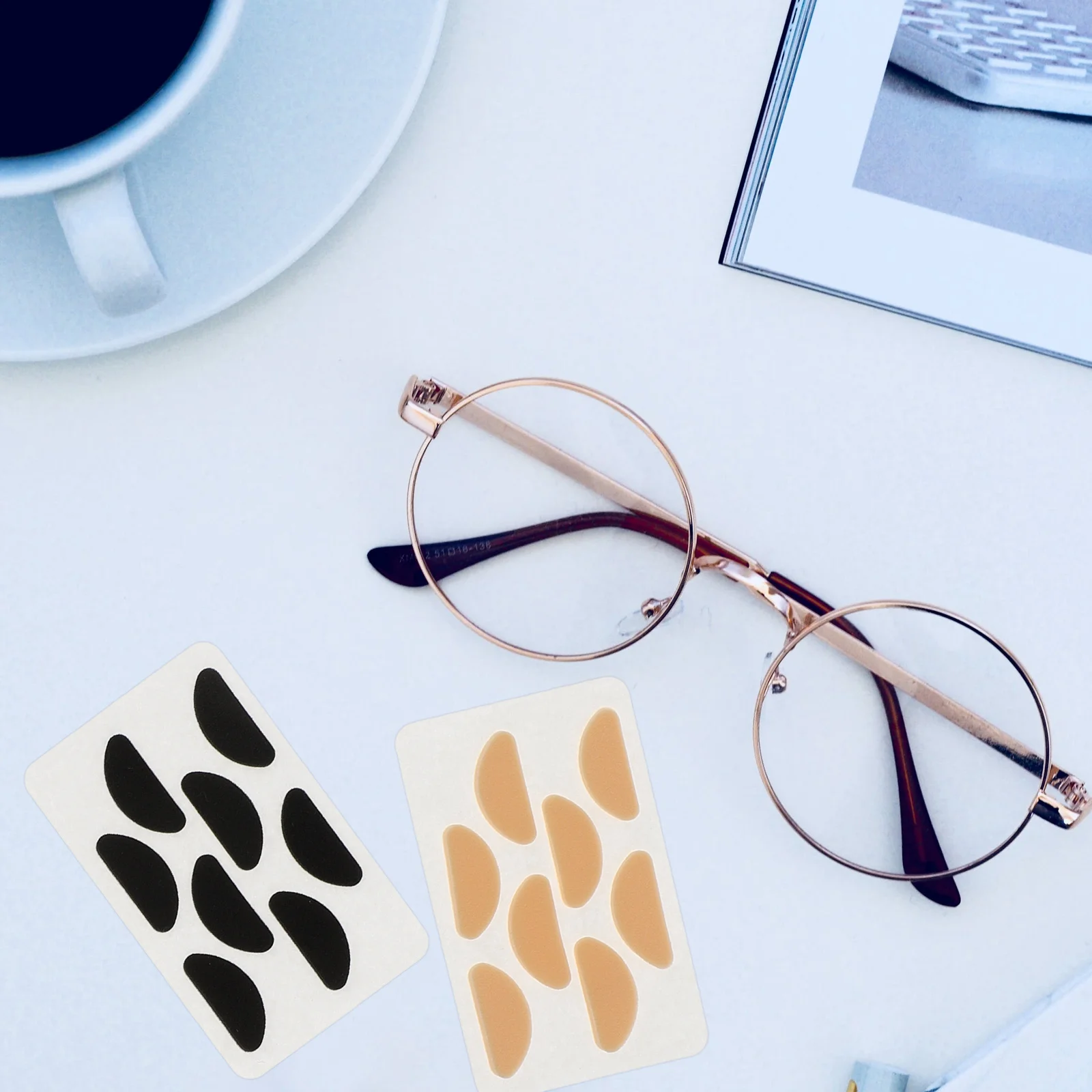 

Nose Pads for Eyeglasses Sunglasses Lightweight Comfortable Anti skid Design Suitable Plastic Metal Frames Glasses