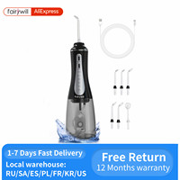 Oral Irrigator Fairywill Water Flosser 5 Modes Portable Dental Water Jet 350ML Water Tank Teeth Cleaner USB Charge Waterproof