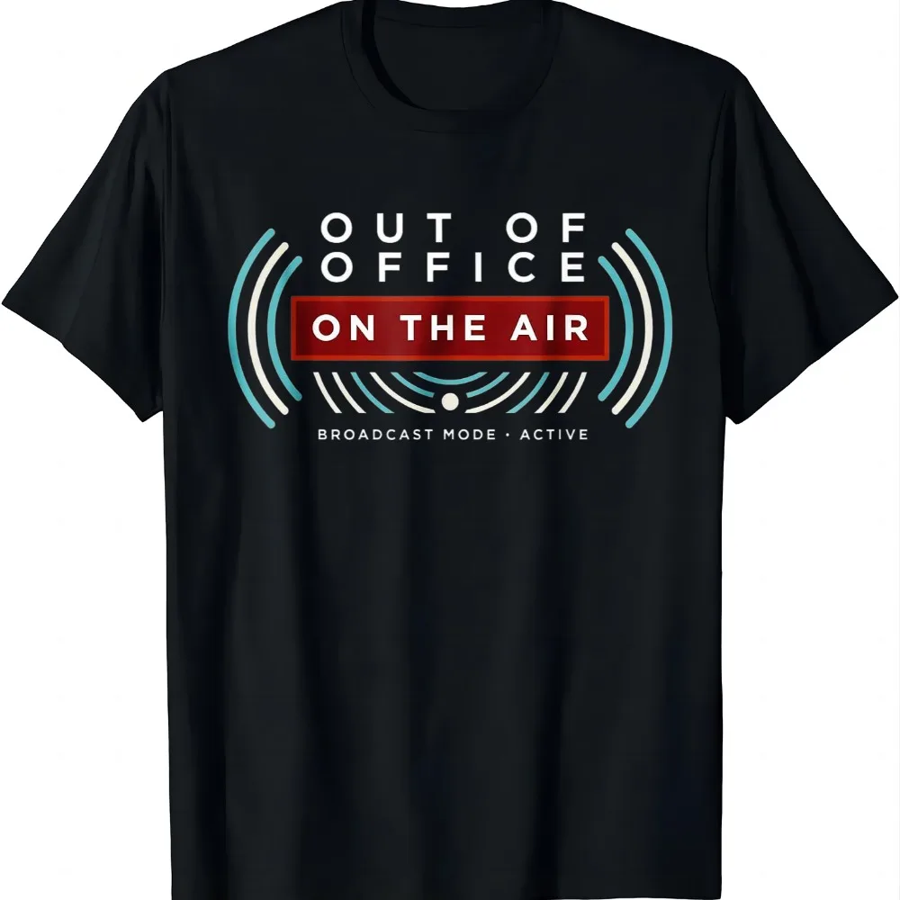 Ham Radio Operator Transmitting Antenna Morse Signals Code T-Shirt Crew Neck Tee Unisex Tee Men Women Black and White Gift Ideas