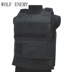 LUPO NEMICO Della Maglia di Sport di Imbottiture Body Armor Piatto Tactical Carrier Vest CB Camo Woodland Best Prezzo di Caccia Della Maglia