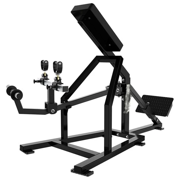 High-quality commercial anti-skid pedal board loading professional free weight reloading rod row machine with ergonomic handle