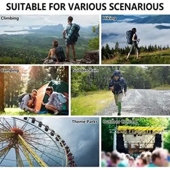 12件式拋棄式防水雨衣戶外健行登山旅行應急透明便攜成人雨披 12 最佳銷售 雨衣 - №10