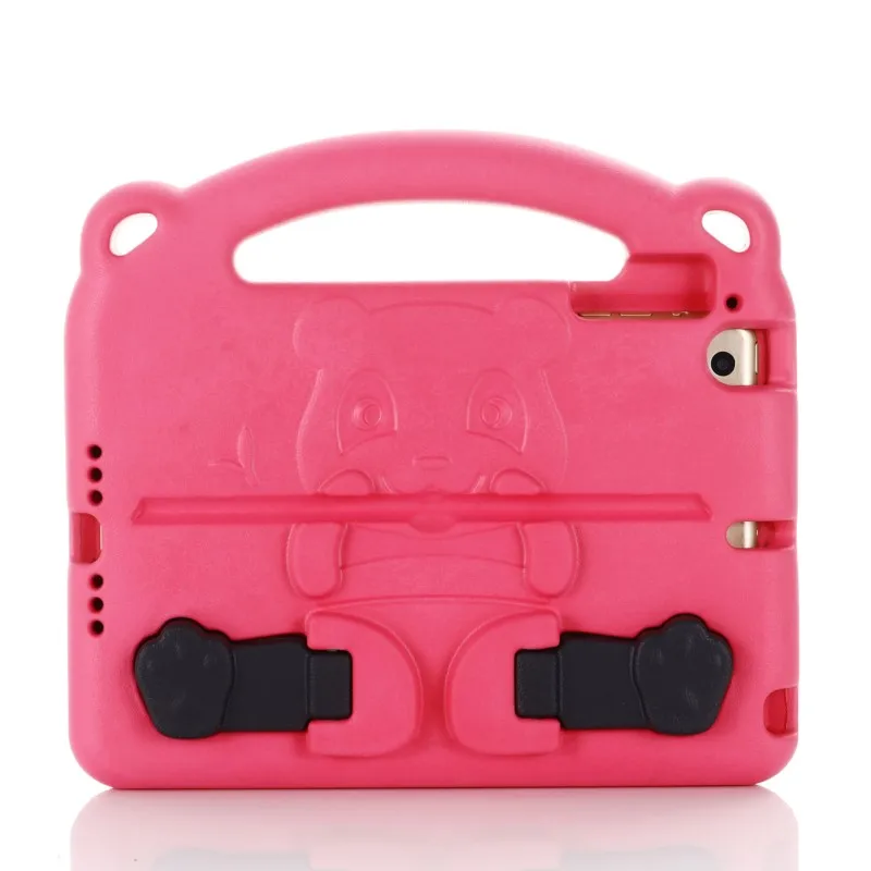 Cute Panda EVA Tablet Case For iPad mini 1th 2th 3th 4th 5th 6th 7th A17Pro Portable  compact Features a pen slot Children Case
