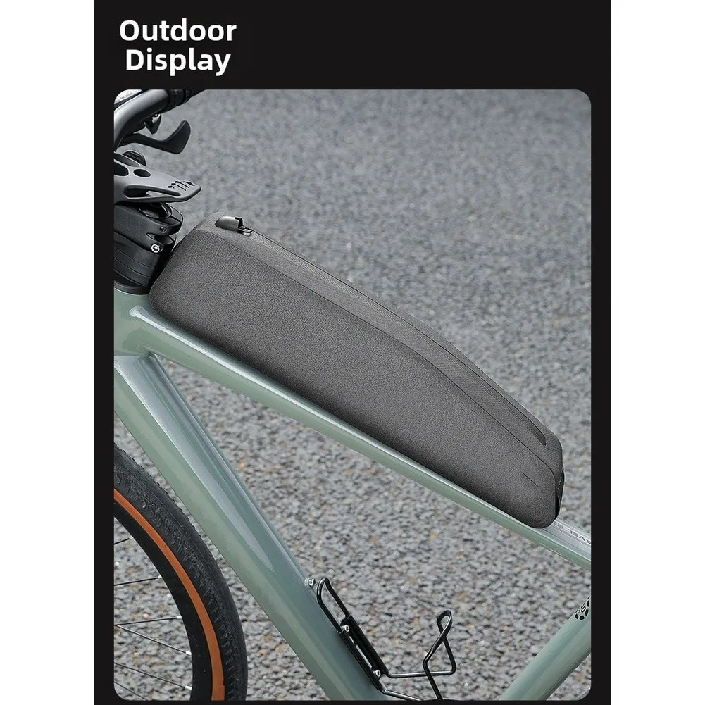 

Велосипедная ночная езда Верхняя сумка-труба для хранения велосипедной рамы Водонепроницаемая сумка для хранения велосипедной рамы Велосипедная сумка Водонепроницаемая молния