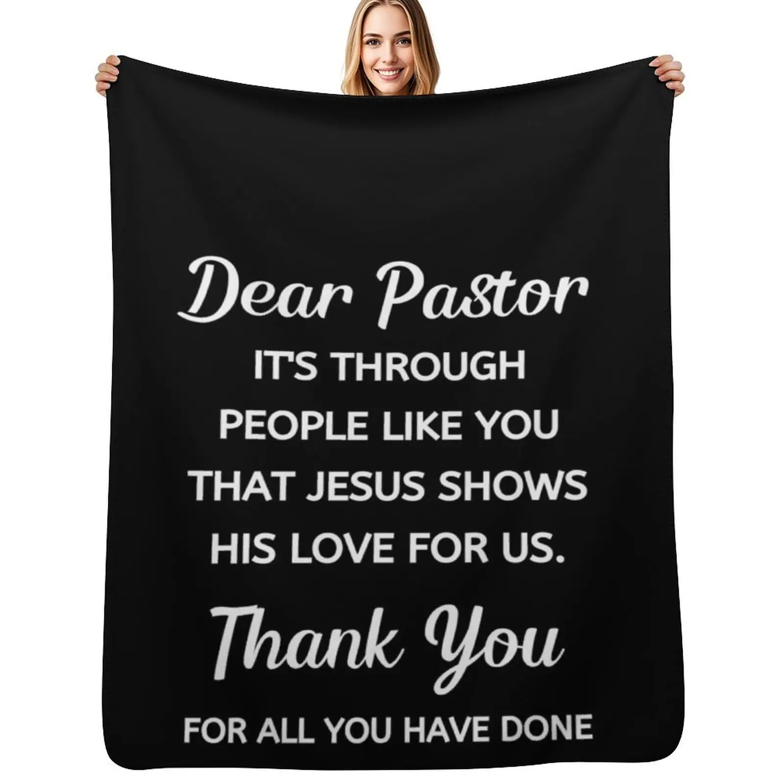 

Pastor Appreciation Throw Blanket Soft Cozy Blanket for Pet Kids Adults