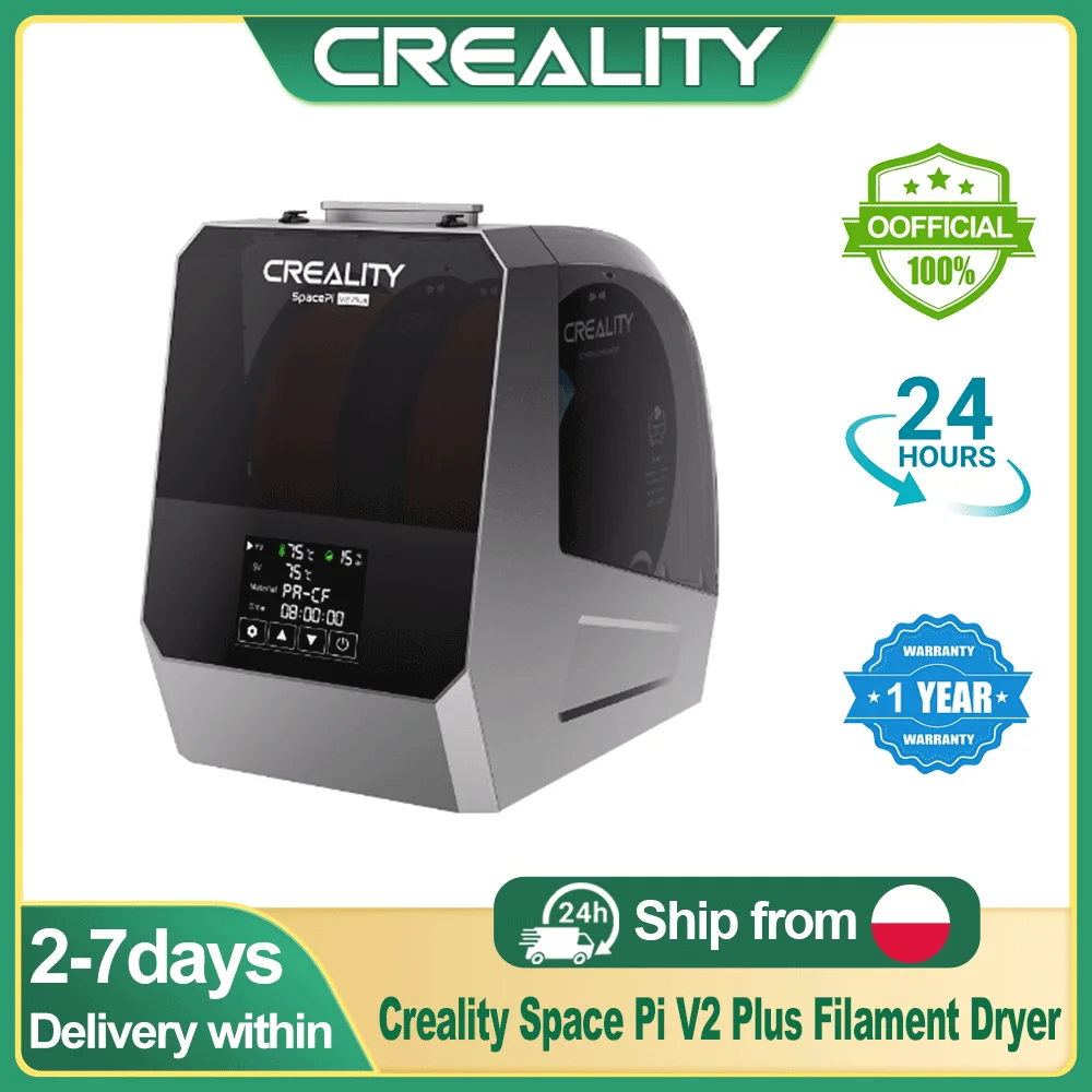 Image of Creality SpacePi V2 Filament-Trockenbox mit Einstellbarer Temperatur 45 ℃ -75 2KG Filament-Aufbewahrung 360 ° Heißluftbeheizung 1-48h
