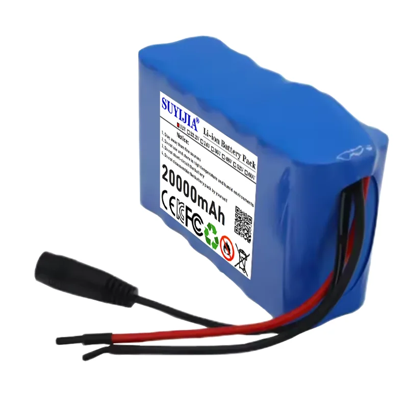 جديد 12 فولت 20ah 40A BMS Orline بطارية 18650 20000 مللي أمبير بطارية ليثيوم أيون عالية السعة XT60 Dc5521 400 واط مصباح دراجة نارية عالي الطاقة