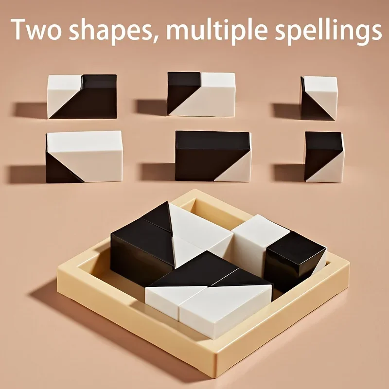 Puzzle à blocs cachés pour enfants de 6 ans, matériau ABS intéressant, améliore le raisonnement logique et spatial, adapté aux enfants, jouet cadeau