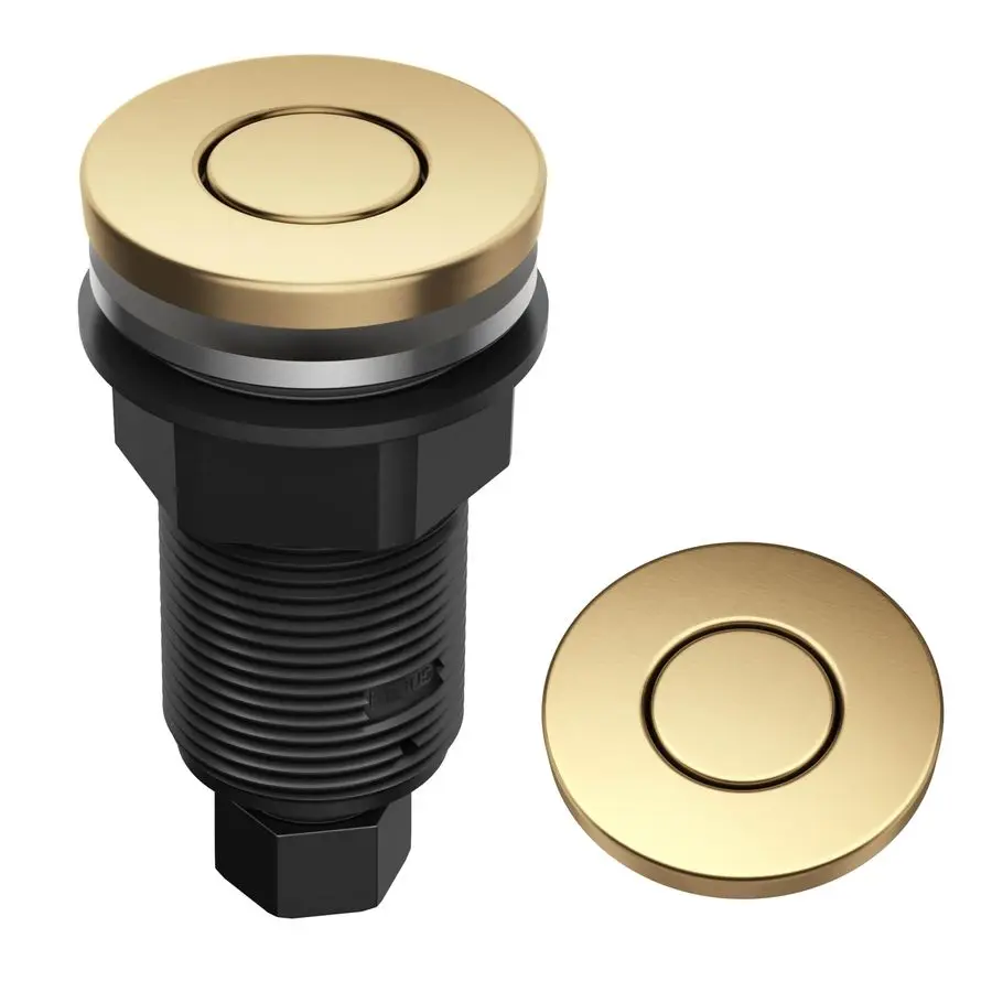 

FlatTop Garbage Disposal Air Switch Button in Brushed Brass, KWDB20BB