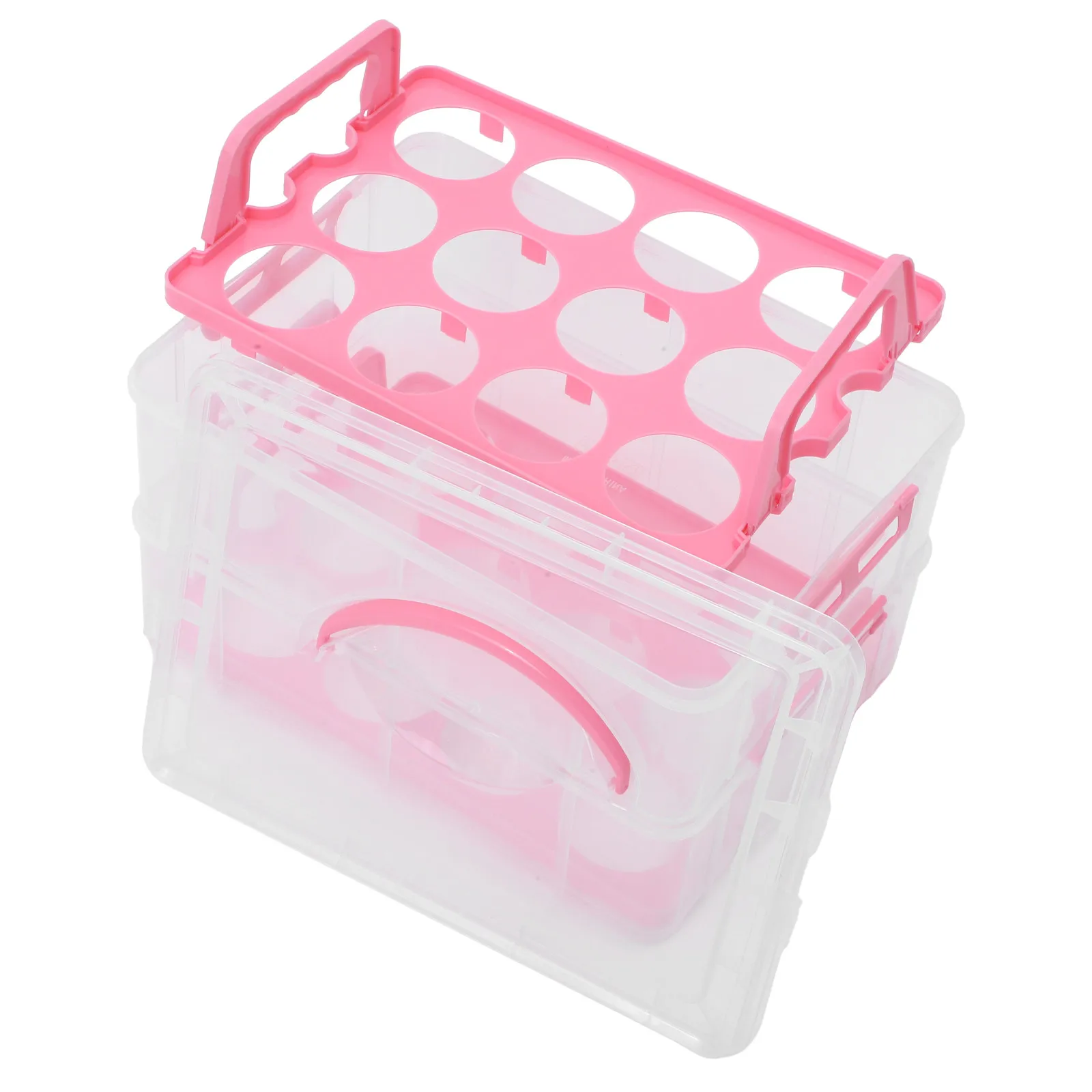 Reusable Clear Cake Carrier Box Handheld Decorative Cake Container for Birthday Party Bakery Dessert Display Storage Transport