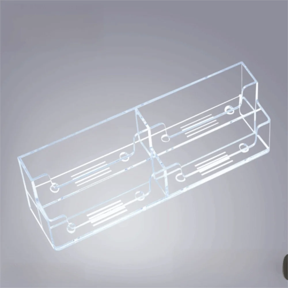 

New Plastic Card Box Transparent Storage Name Cards Display Stands Display Stand Sticky Note Holder Office