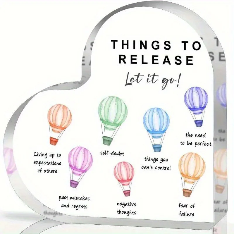 Mental Health Awareness Acrylic Sign, Motivational Desk Decor for Women, Encouragement Gift for Friend