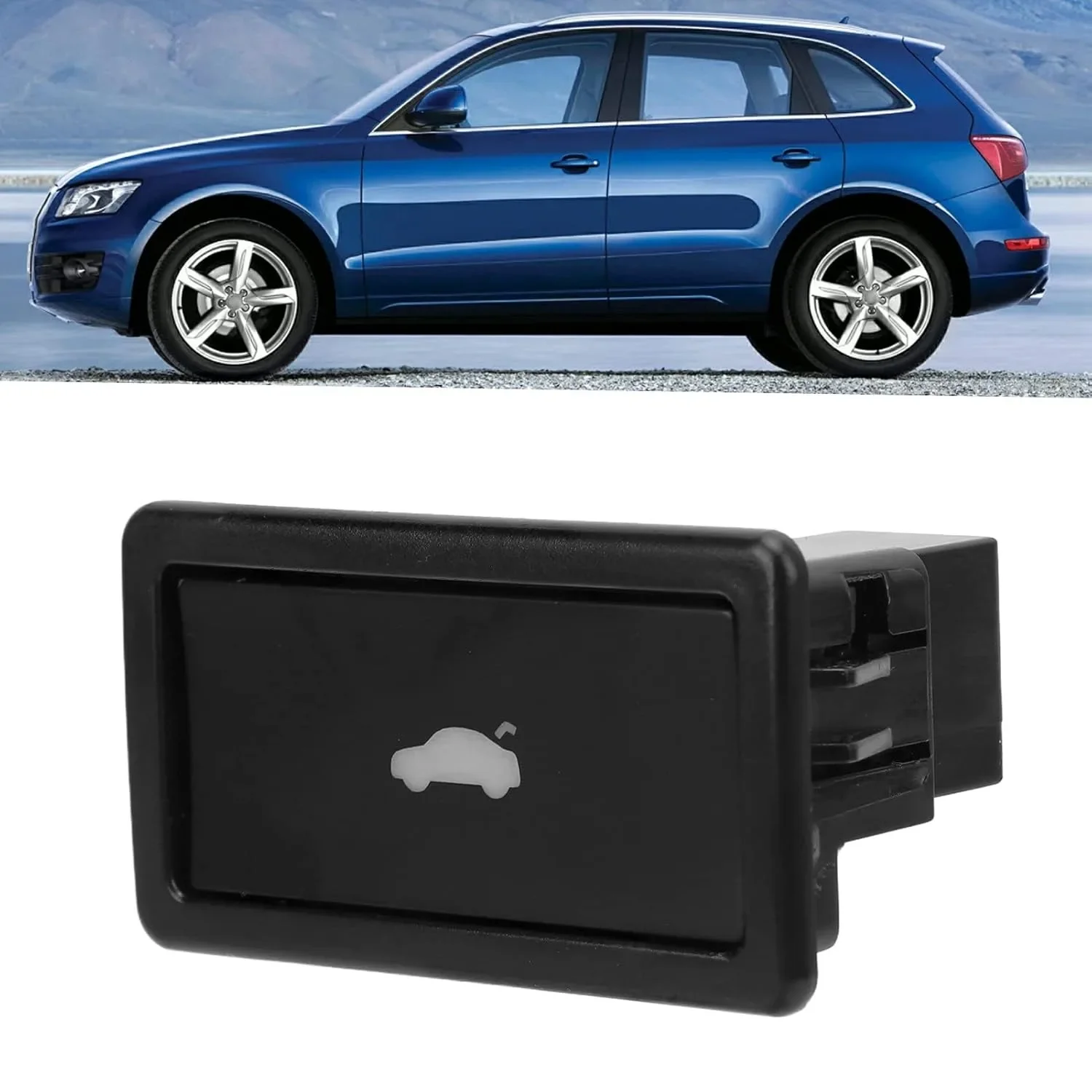 NUOVO 3D0959831D Portellone Tronco Interruttore Pulsante ABS Nero di Ricambio per A4 A6 A7 Q5 Q7 Tutti I Modelli dal 2004 al 2018