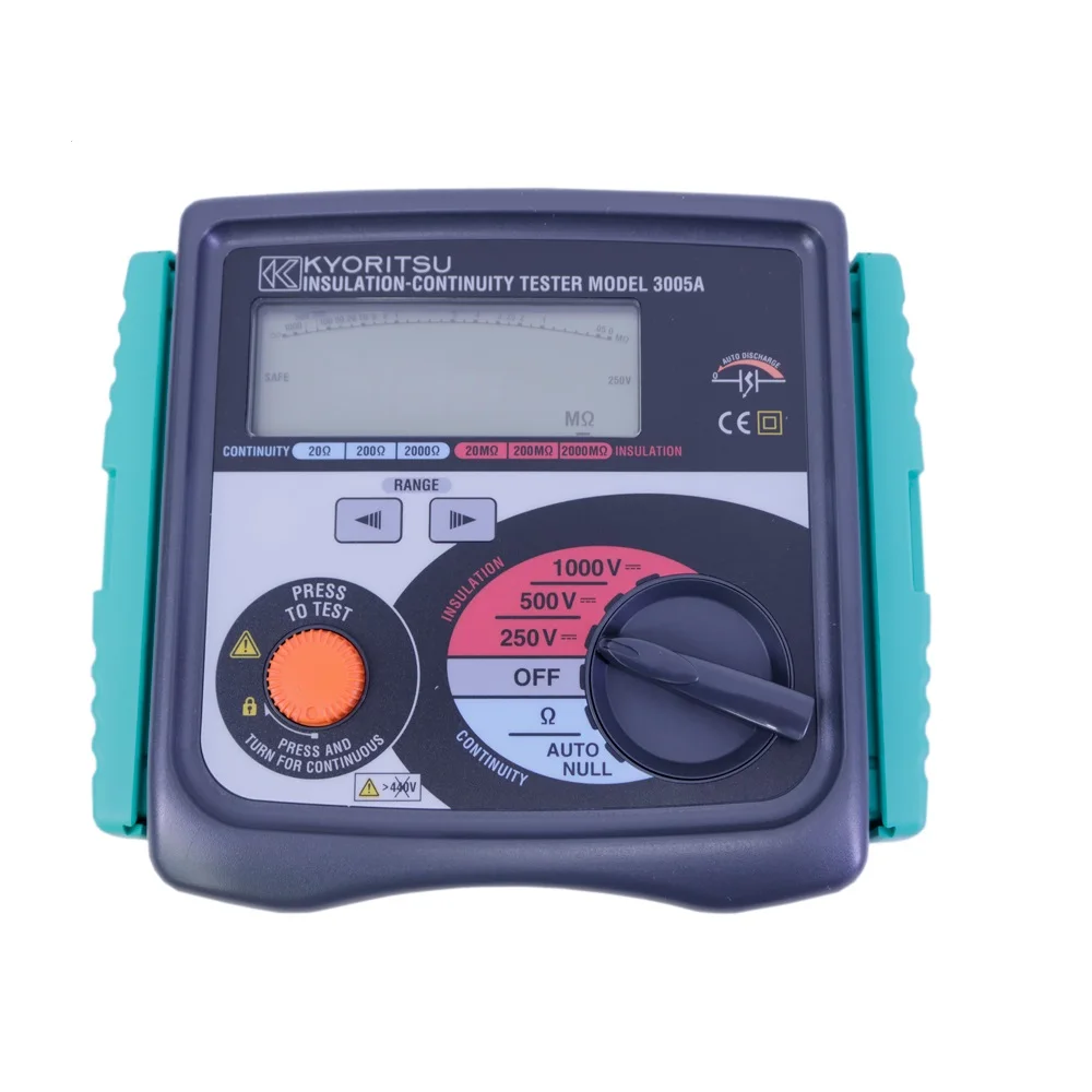 Kyoritsu 3005A 250V/500V/1000V Digital Megohmmeter Digital insulation/Conduction Tester