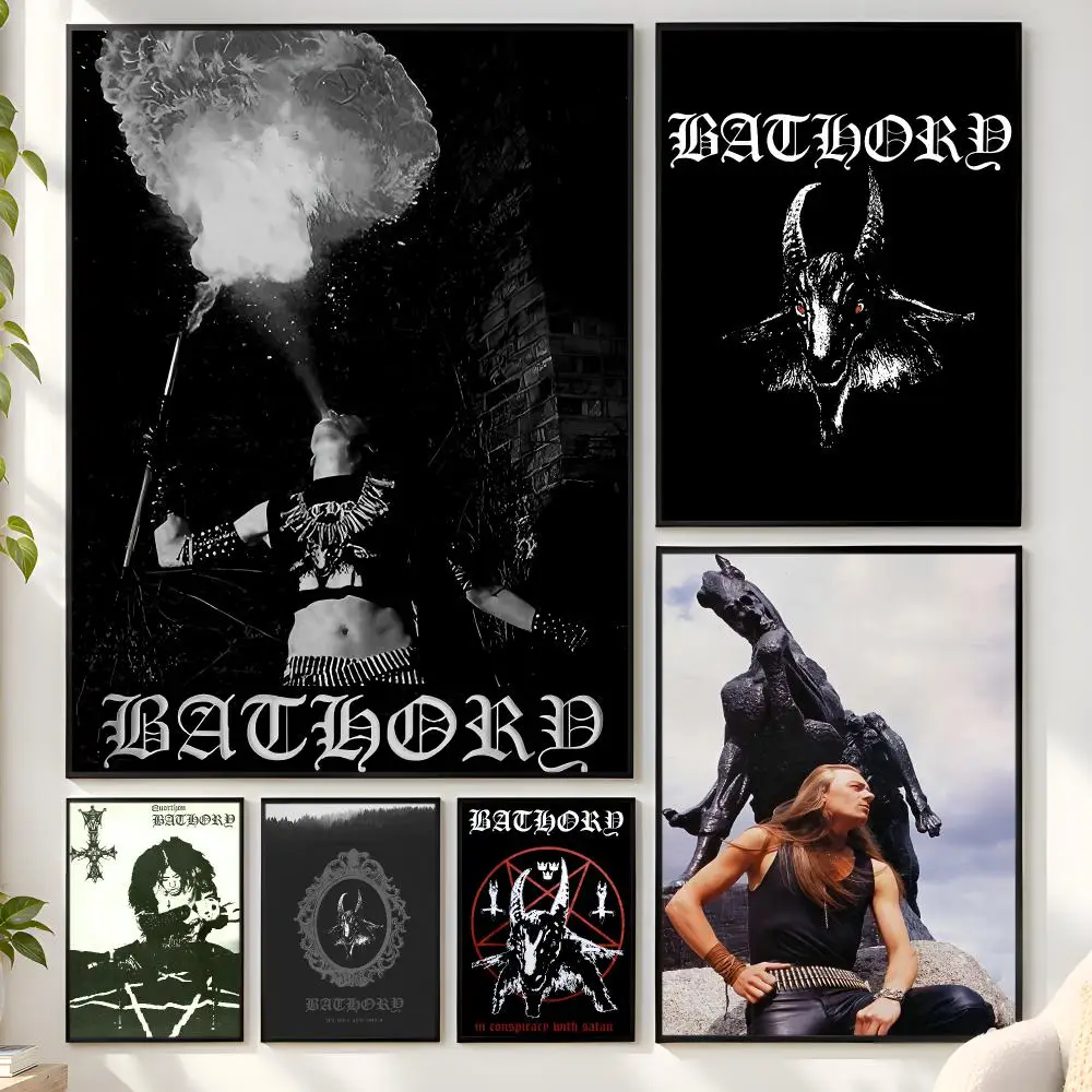 Band B-Bathory Quorthon Poster Matte Wall Peel And Stick Decor Bedroom Living Room Office Dorm Home