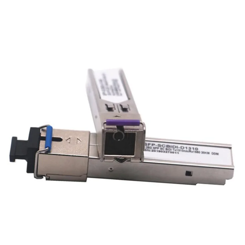 2X 20KM Single Fiber SC GPON Module Switch Gigabit SFP Optical Module Compatible For With HP H3C Switch-Y05A