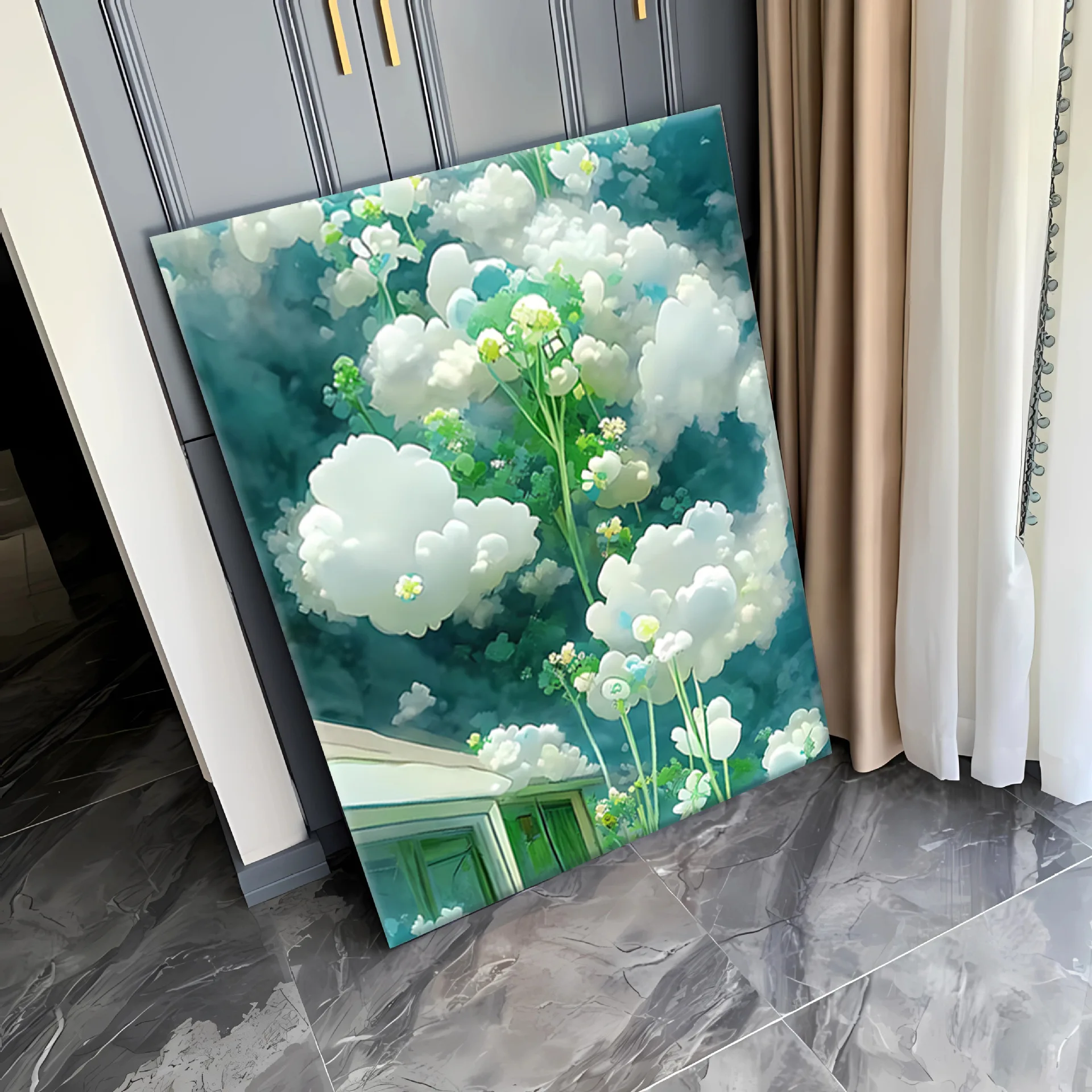 

4746081 Digital oil painting living room decorative painting sofa background wall hanging painting