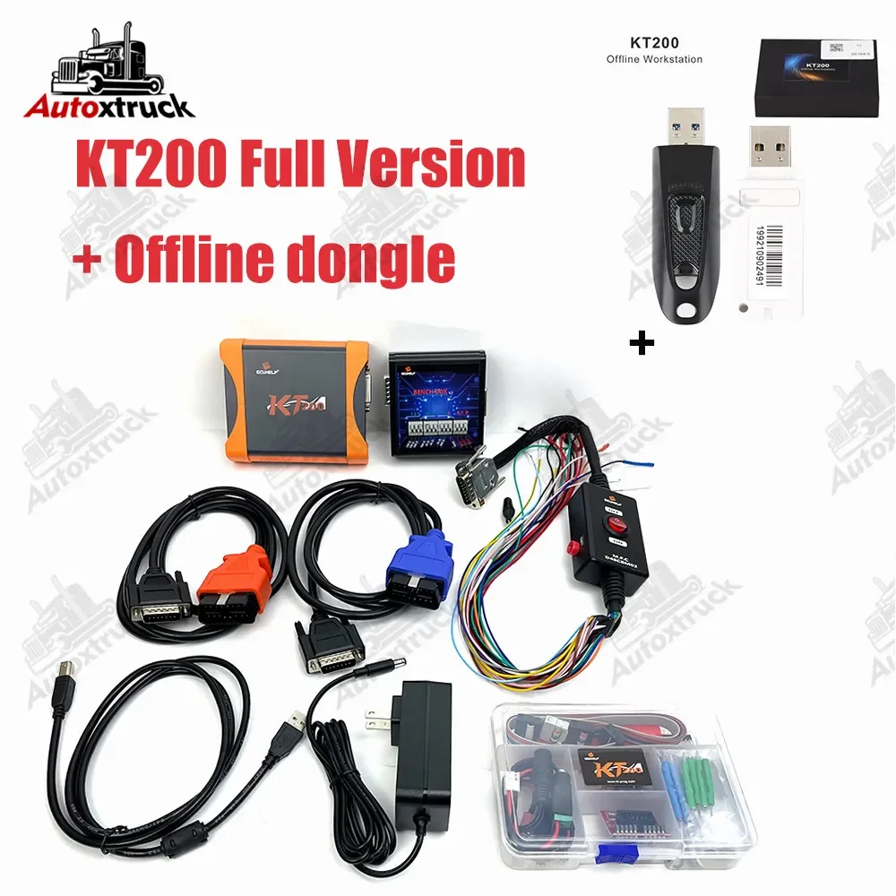 KT200 ECU Programmer with Offline dongle Support ECU Maintenance Chip Tuning DTC Code Removal OBD BOOT Master Version