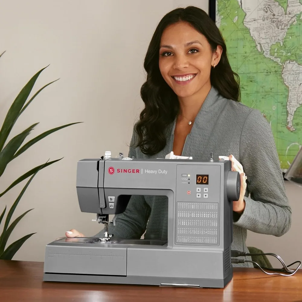 Heavy Duty 6620C Computerized Sewing Machine with Accessories 215 Stitches, LCD Screen, Built-In Needle Threader Easy Setup