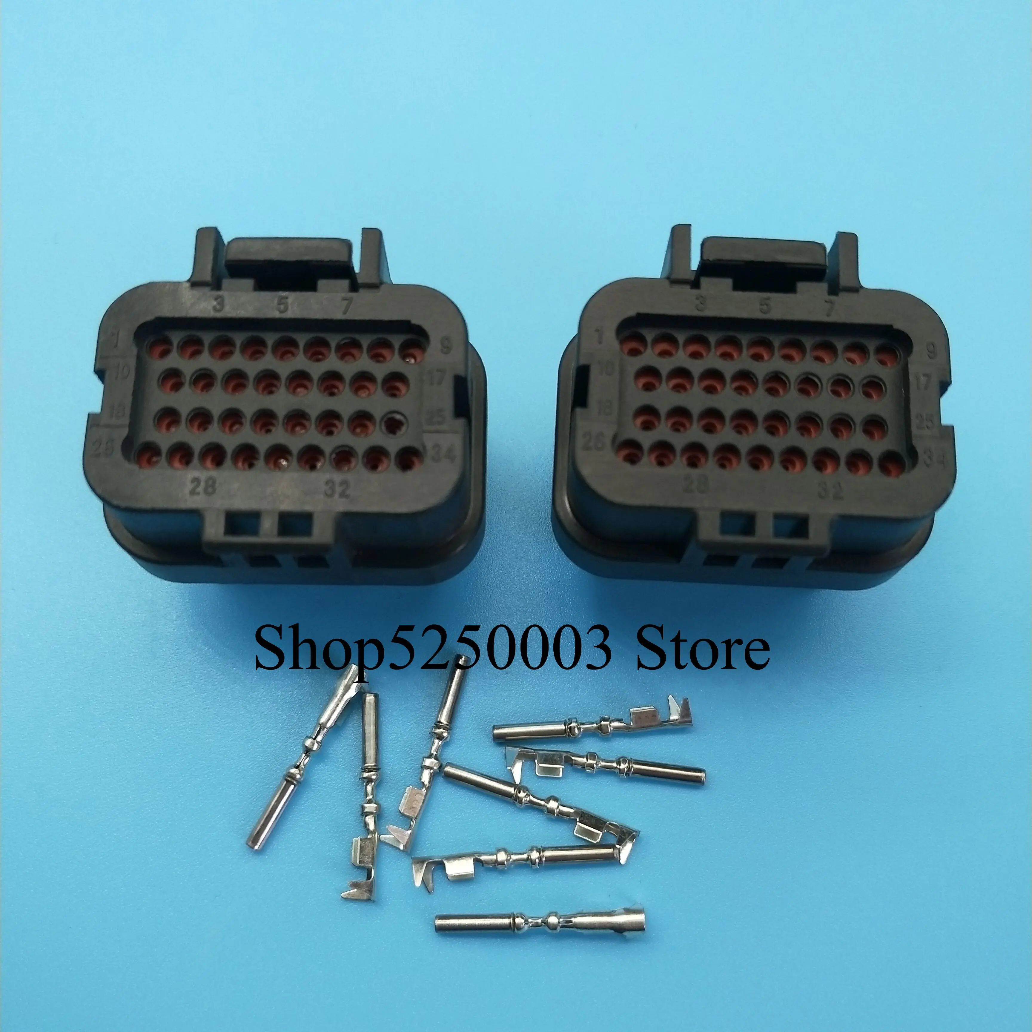 Free shipping 1/2/5/10 pcs/lots 34 pin Tyco Automotive TE Connective computer connector AMP 34 oil gas connector 4-1437290-1