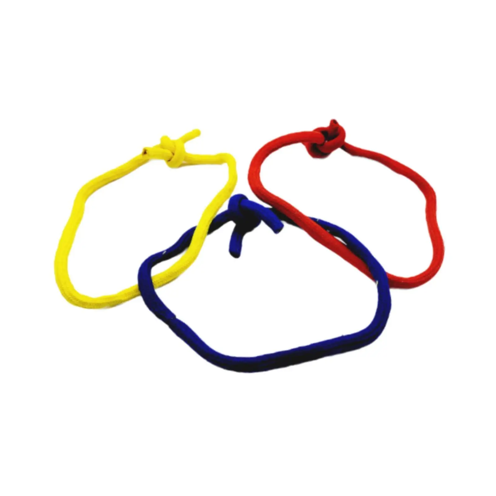 Magic Tricks Prop Rope 3 Loops Set 90cm Colorful Polyester Tie Untie Knots Gimmick for Close Up Street Stage Show