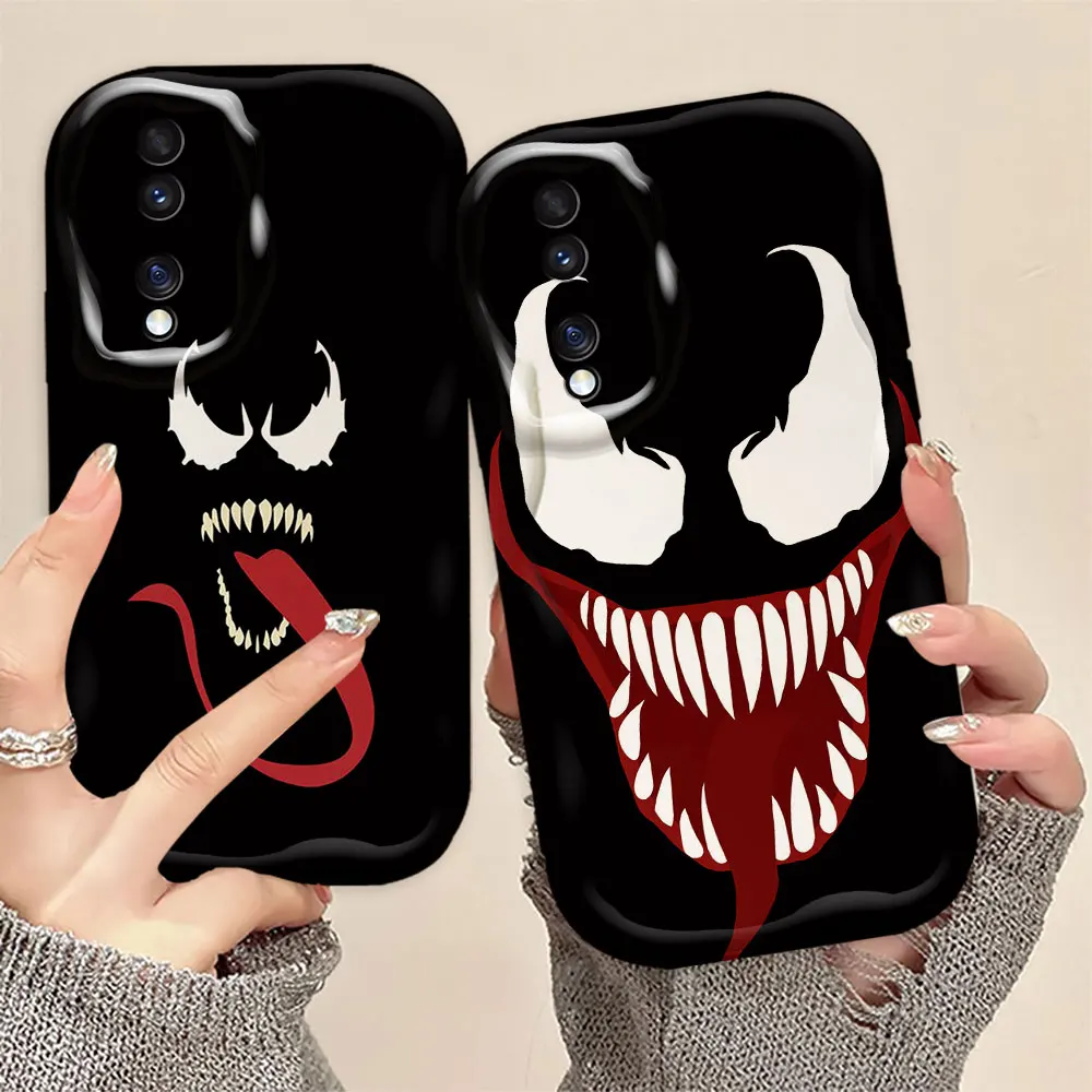 Marvel Venom Face Phone Case For HUAWEI P40 P30 NOVA 11 10 9 7 5T SE MATE 40 30 HONOR 90 LITE 50SE X50I 20 PRO 5G