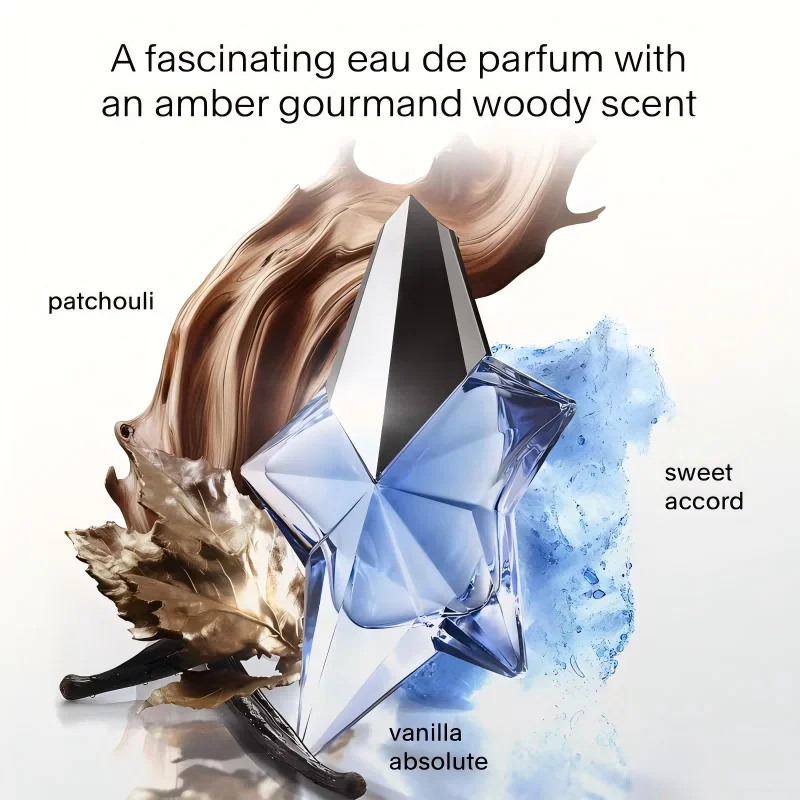 

ANGEL Star Shape Eau de Parfum for Women, Luxury Crystal Glass Bottle Perfume Spray, Long Lasting Fragrance Gift for Her, 50ml / 1.7 fl.oz