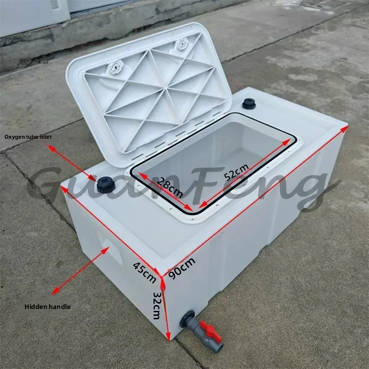 Trunk Of Trolley 95L 100L130L Horizontal Clamshell Box 180L Live Fish Transportation Modified Anti-Spill Water Tank