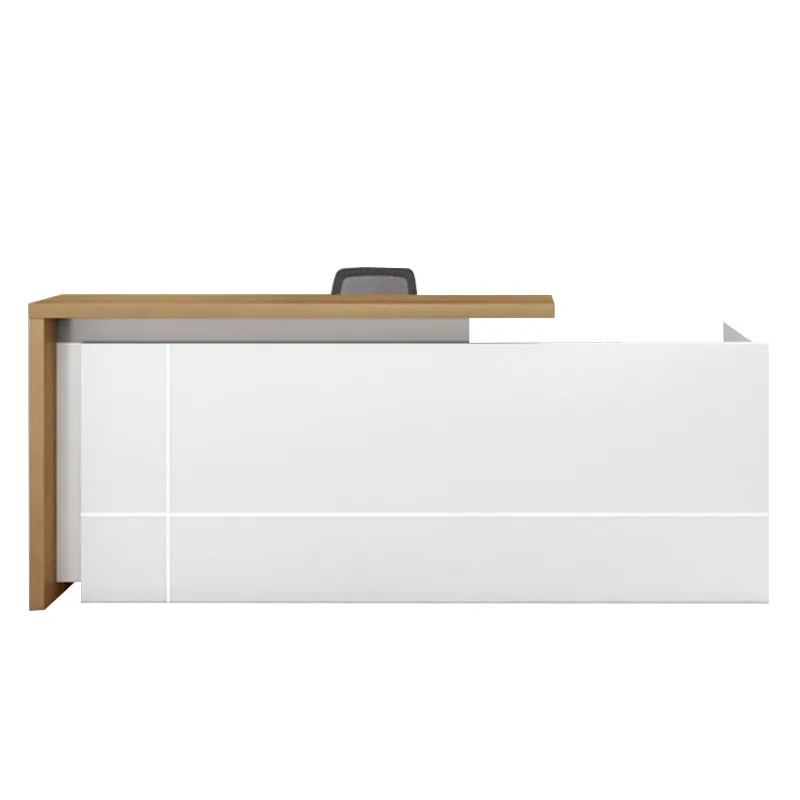 Company Front Desk Simple Modern Education and Training Institution Workbench Welcome Bar Service Counter