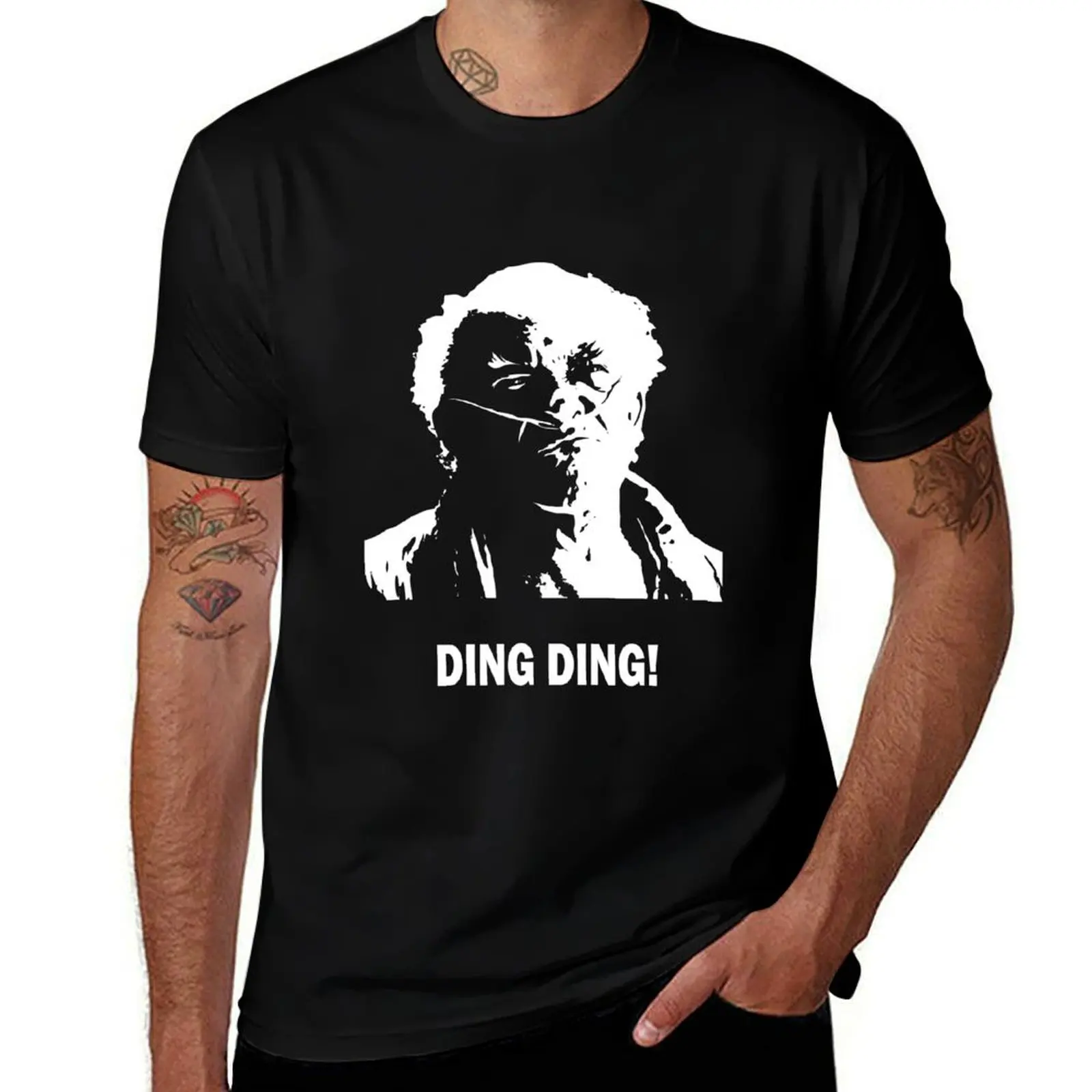 DING DING! T-Shirt Work Wear Simple Tee Shirt T-Shirt