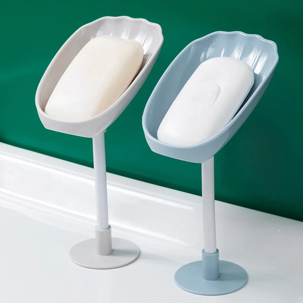 

3pcs Wall Mounted Soap Holder PP Material Non Slip Draining Tray Shower Storage Shelf Kitchen Bathroom Rack Dry Clean