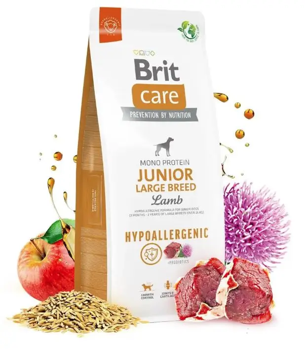 BRIT Care Hypoallenic Junior Large Breed Cordero - alimento seco para perros - 12 kg