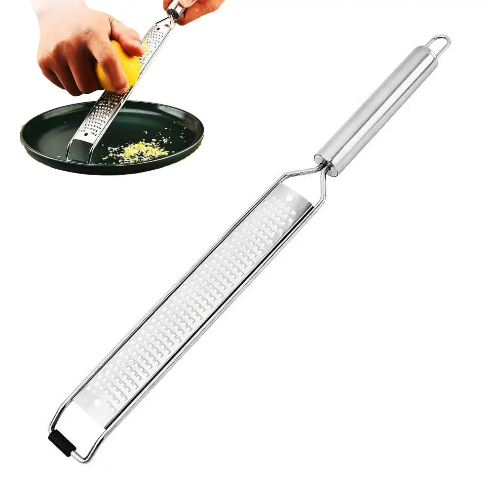 Ergonomic Zester Stainless Steel Zester Grater with Non-slip Handle Multi-purpose Citrus Peeler Heavy Duty Kitchen for Cheese