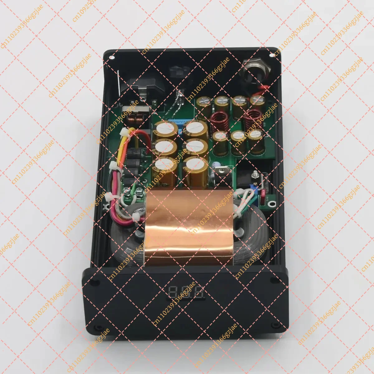 50W Ultra-Low Noise DC Linear Power Supply for Audio Amplifier, LPS PSU with Blue Display