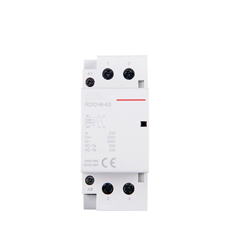 

2P 63A 220V/230V 50/60HZ Din Rail Household Ac Modular Contactor 2NO or 2NC or 1NO 1NC