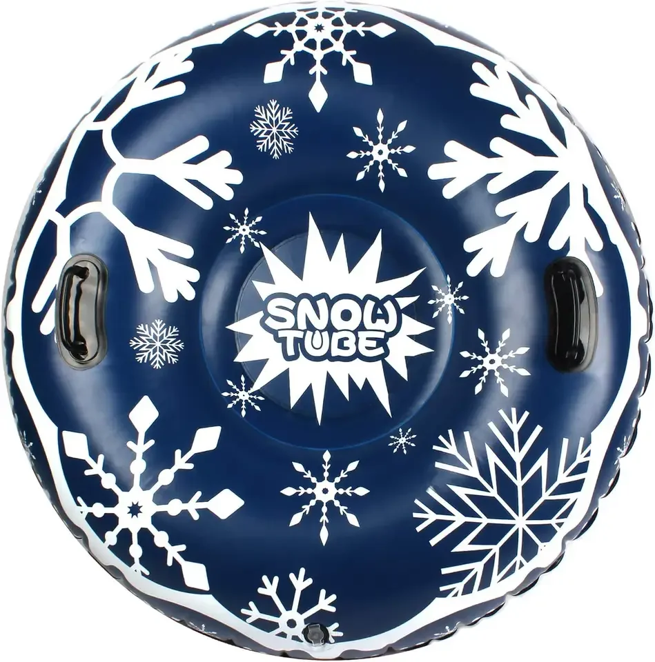Hot Sell Winter Sports Inflatable Sled Snow Sled Tube Outdoor PVC Inflatable Snow Tube Sled for Fun