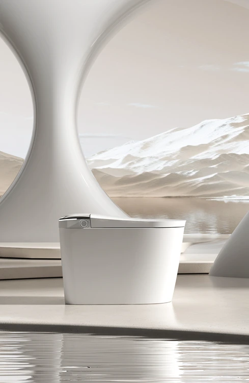 JM810L Intelligent WC Toilet Seat with Control Unlimited Water Pressure Smart Bathroom Accessory S-Trap Drainage Seat Heating