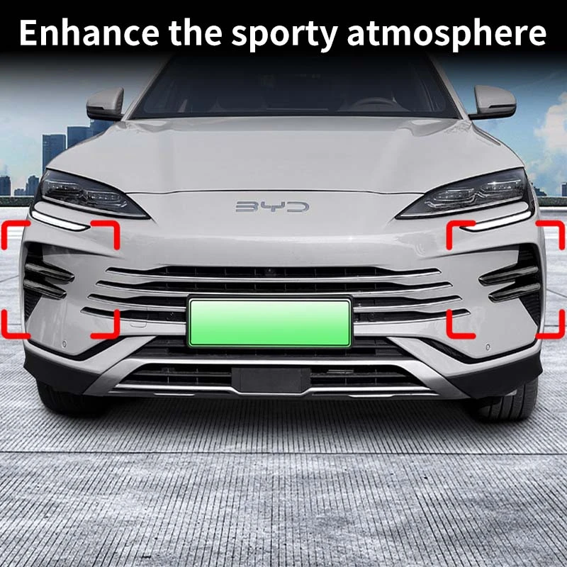 

4 шт. для Byd Song Plus Seal U 2025, передний бампер, противотуманные фары, решетки, противотуманная фара, крышка для бровей, наклейка, Стайлинг автомобиля