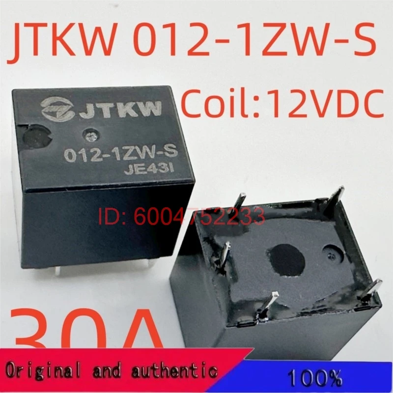 10PCS New JTKW 012-1ZW-S (T78C-Coil:12V-30A) Relay 5pins