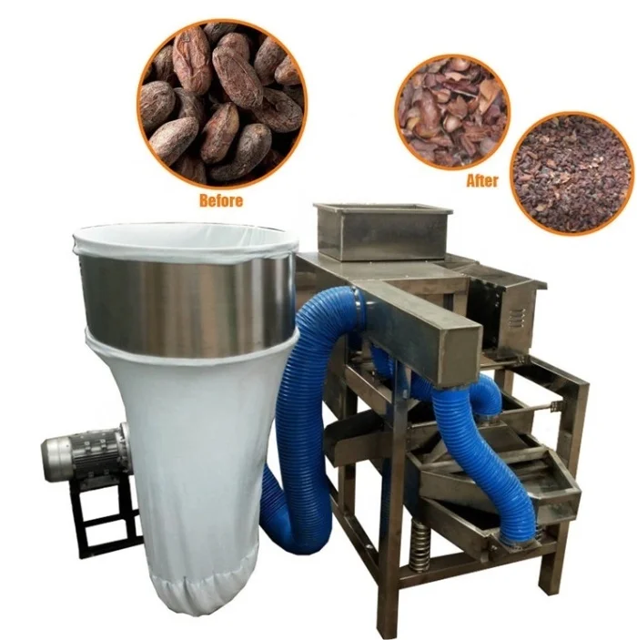 #Cocoa Bean Cracker Hulling Peeling Machine Cocoa Bean Sieving Machine Cocoa Bean Peeling Machine for Sale