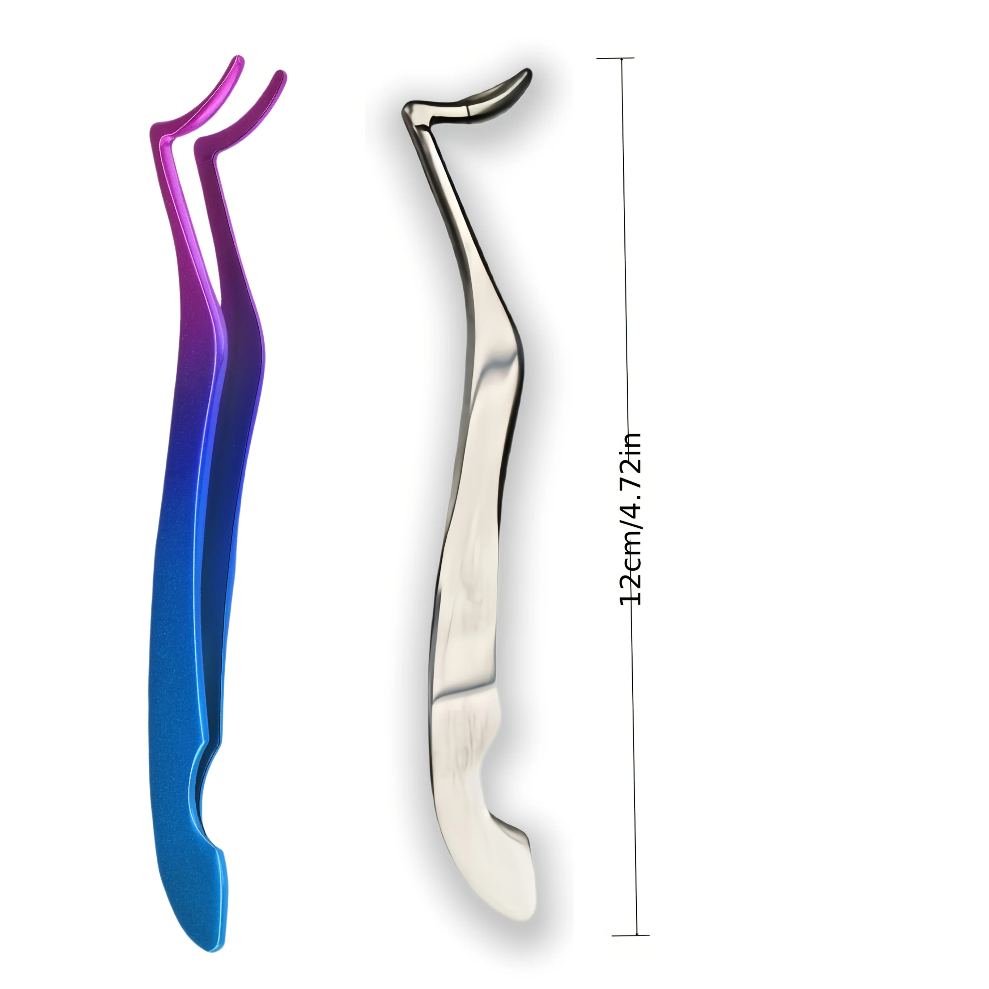 Roestvrijstalen valse wimperpincet zeepaardje clip wimperkruller extra clip schoonheidstool Geschikt voor beginners