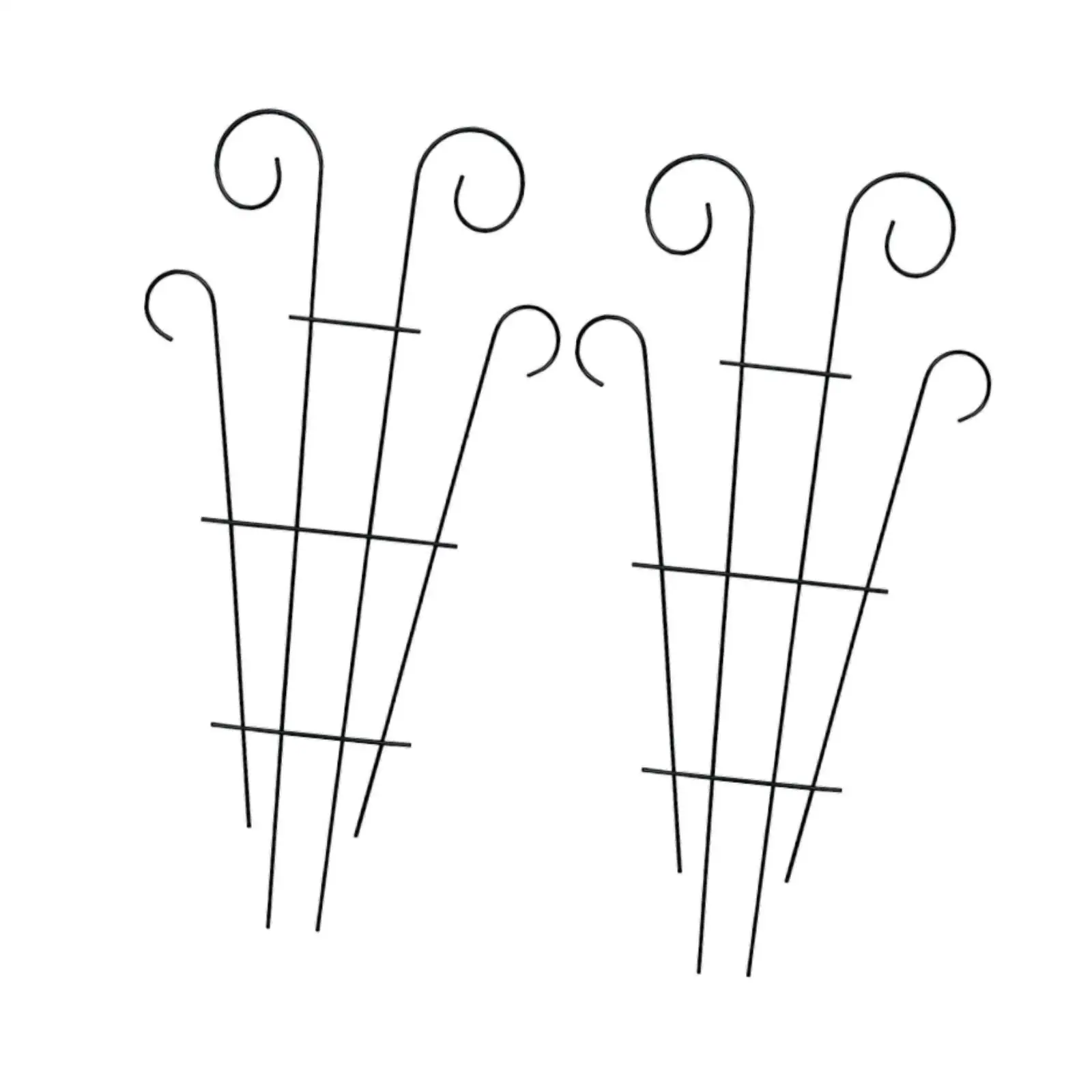 2 Pieces Plant Climbing Support Frame Indoor/Outdoor Rustproof Iron Art Climbing Frame for Indoor Potted Garden House Plants